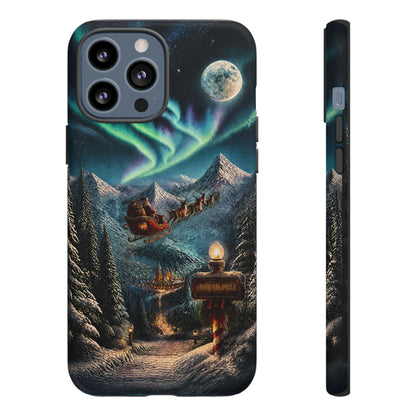 Santa Claus North Pole Adventure: Christmas Themed Phone Case for iPhone, Samsung Galaxy and Google Pixel devices