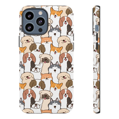 Cute Dogs Charm Phone Case for iPhone, Samsung Galaxy and Google Pixel devices