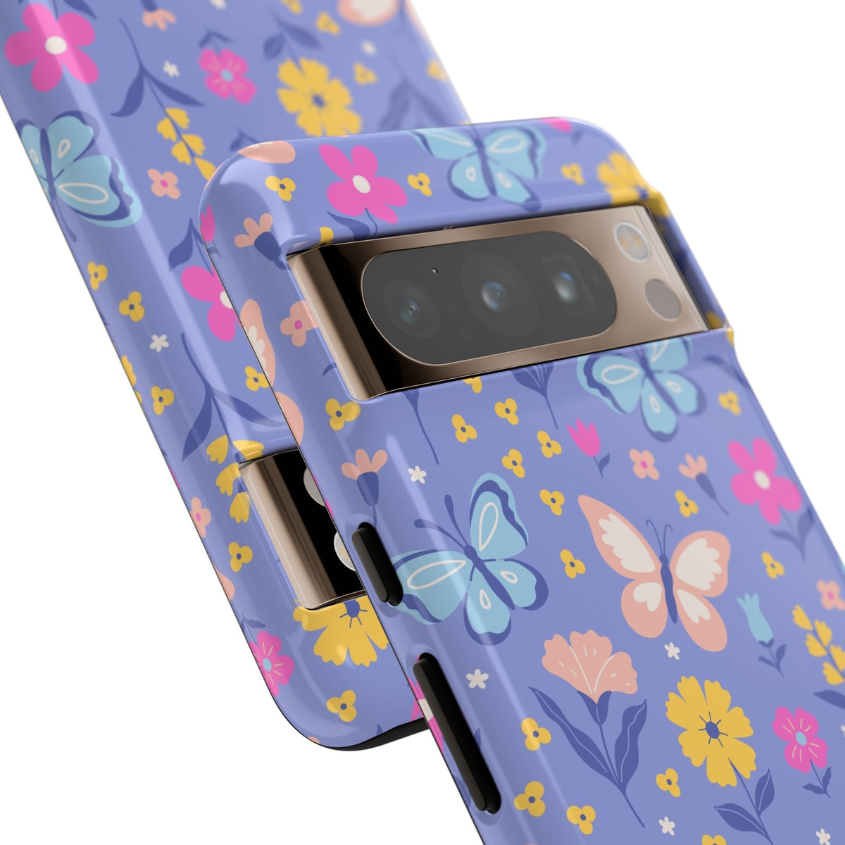 Lavender Butterflies: Tough Phone Case for iPhone, Samsung Galaxy and Google Pixel
