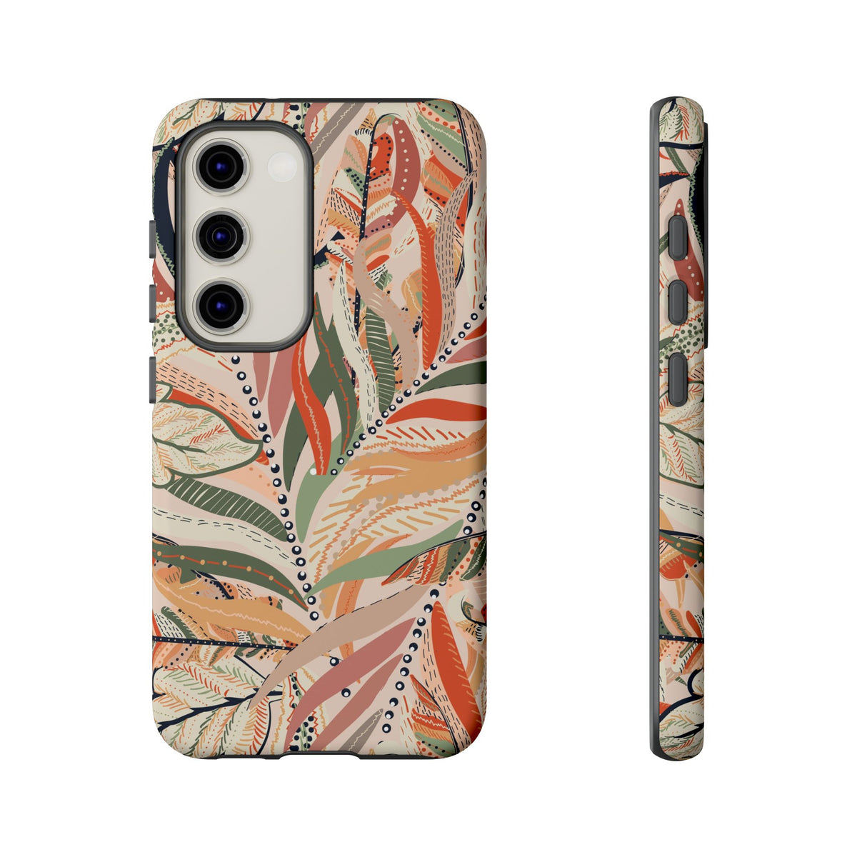 Terracotta Leaves Phone Case: Nature‑Inspired Art for iPhone, Samsung Galaxy and Google Pixel devices