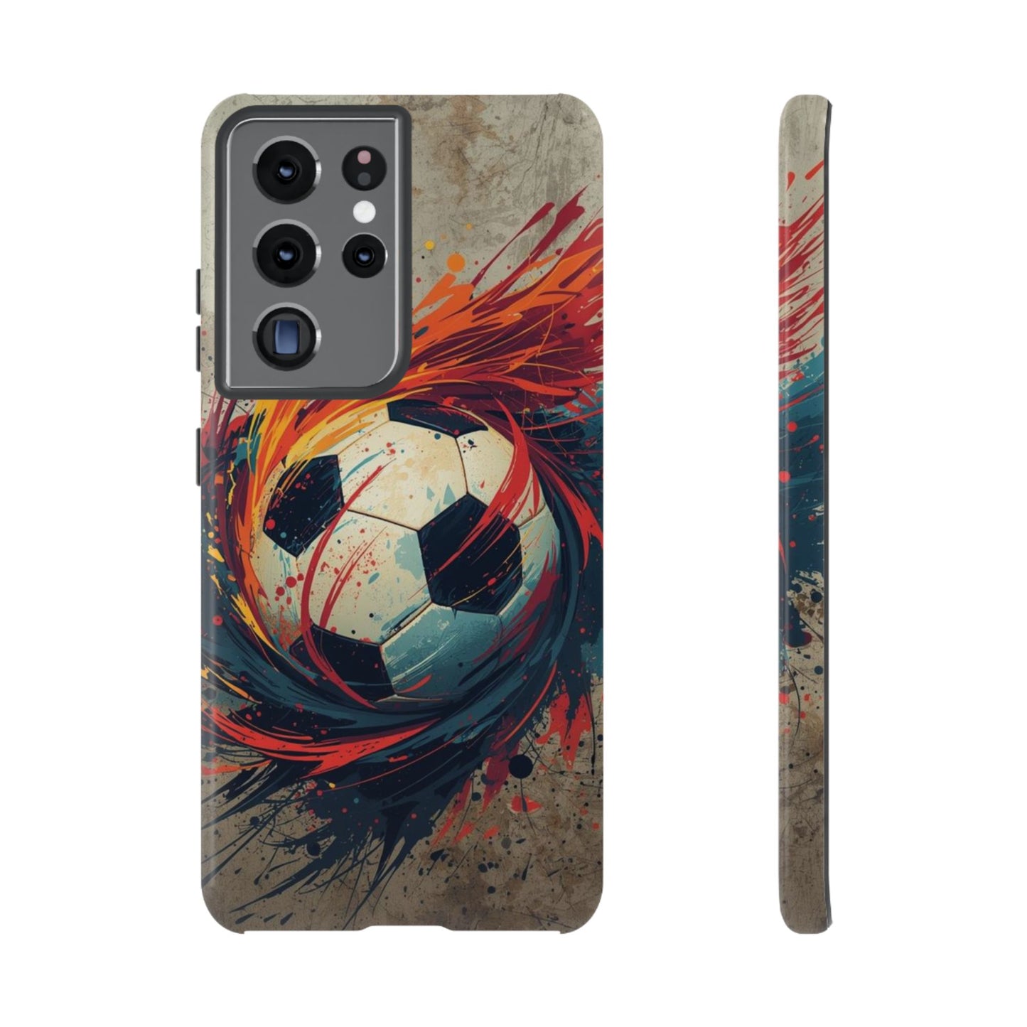 Football Swirl: Phone Case for iPhone, Samsung Galaxy and Google Pixel devices