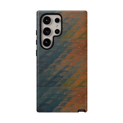 BRUE: Brown + Blue Geometric case for iPhone, Galaxy and Pixel