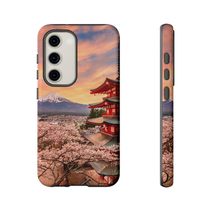 Mt. Fuji Sakura Dreams Phone Case for iPhone, Samsung Galaxy and Google Pixel devices