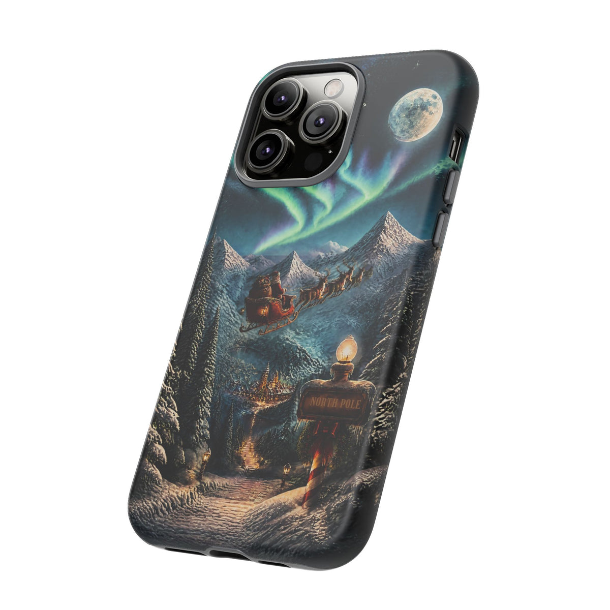 Santa Claus North Pole Adventure: Christmas Themed Phone Case for iPhone, Samsung Galaxy and Google Pixel devices