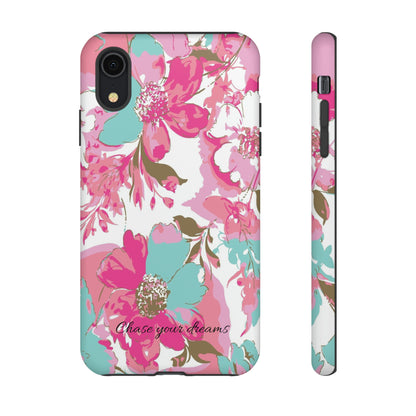 Chase your dreams: Artistic and elegant phone case for Apple iPhone, Samsung Galaxy and Pixel devices