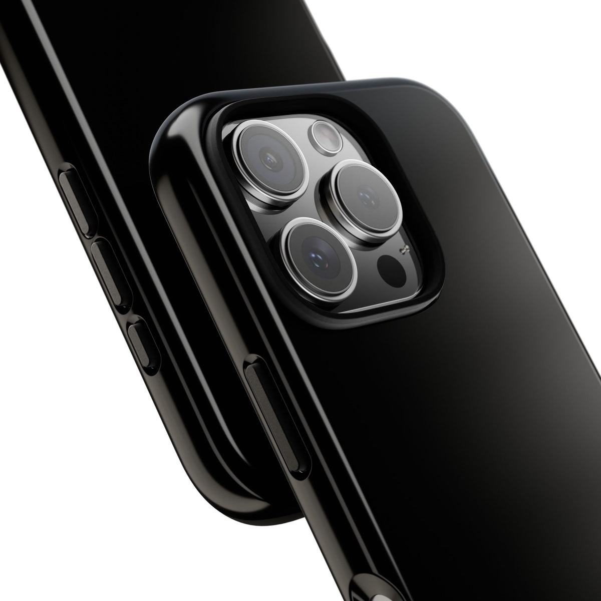 Space Black: Pure black phone case for iPhone, Samsung Galaxy and Google Pixel devices