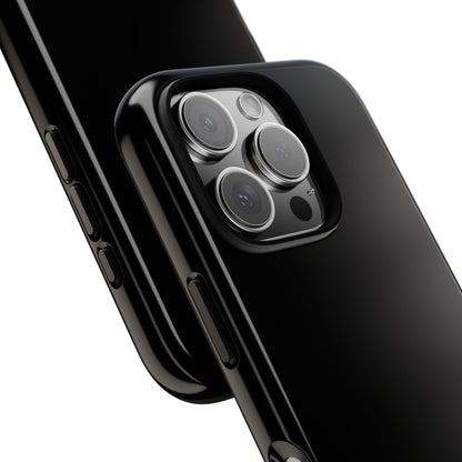 Space Black: Pure black phone case for iPhone, Samsung Galaxy and Google Pixel devices