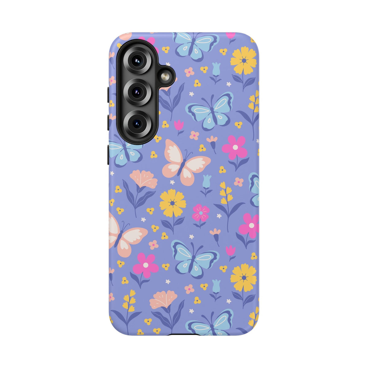 Lavender Butterflies: Tough Phone Case for iPhone, Samsung Galaxy and Google Pixel
