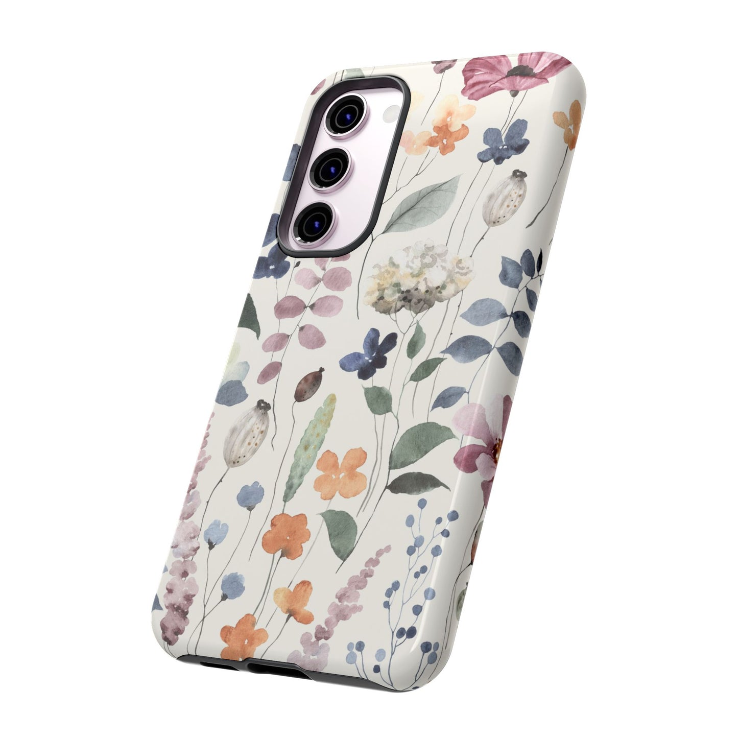 Floral prints phone case for iPhone, Samsung Galaxy and Pixel devices