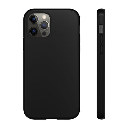 Space Black: Pure black phone case for iPhone, Samsung Galaxy and Google Pixel devices