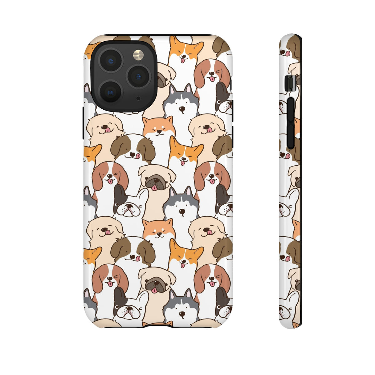 Cute Dogs Charm Phone Case for iPhone, Samsung Galaxy and Google Pixel devices