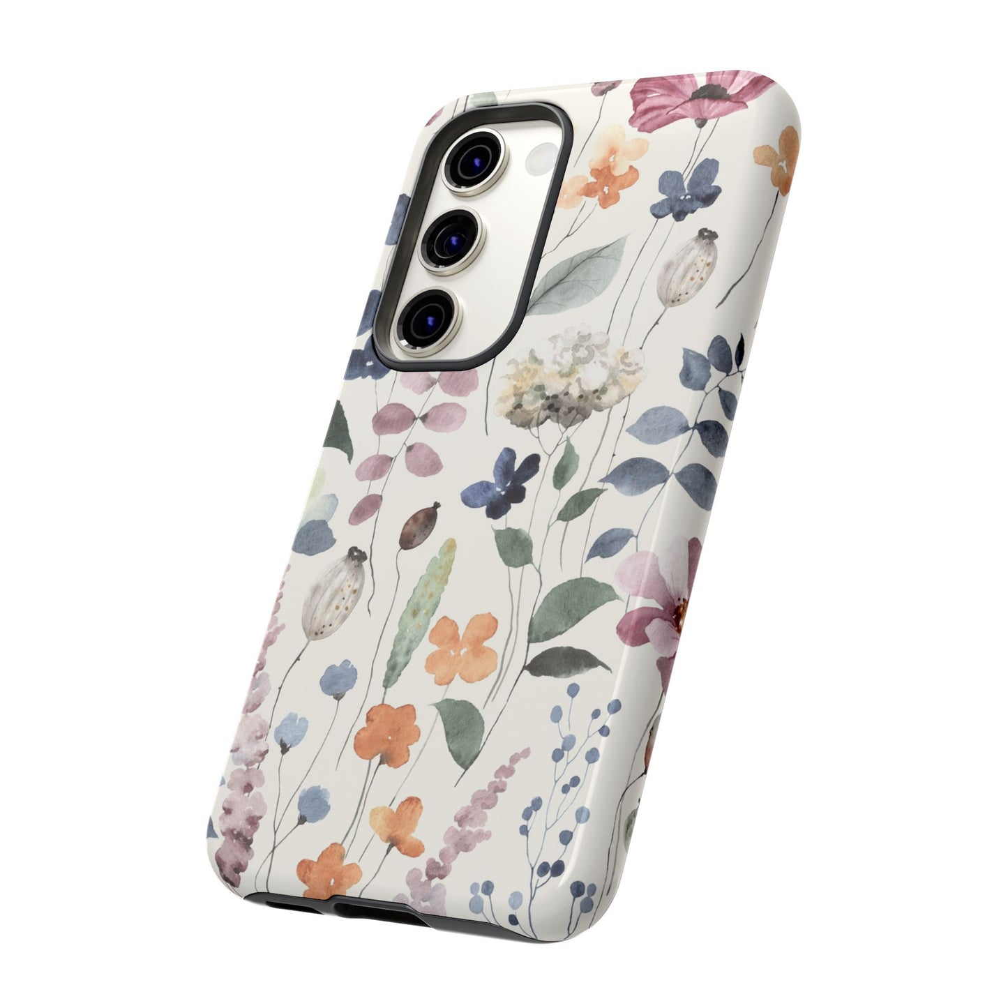 Floral prints phone case for iPhone, Samsung Galaxy and Pixel devices