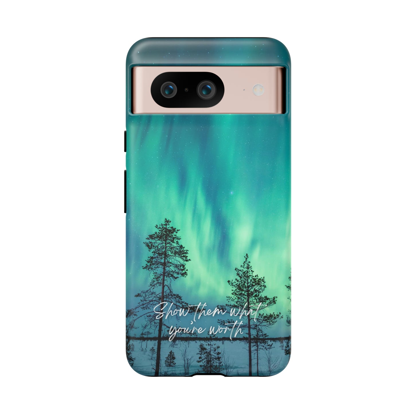 Show them what you're worth: Aurora borealis-inspired phone case for iPhone, Galaxy and Pixel devices