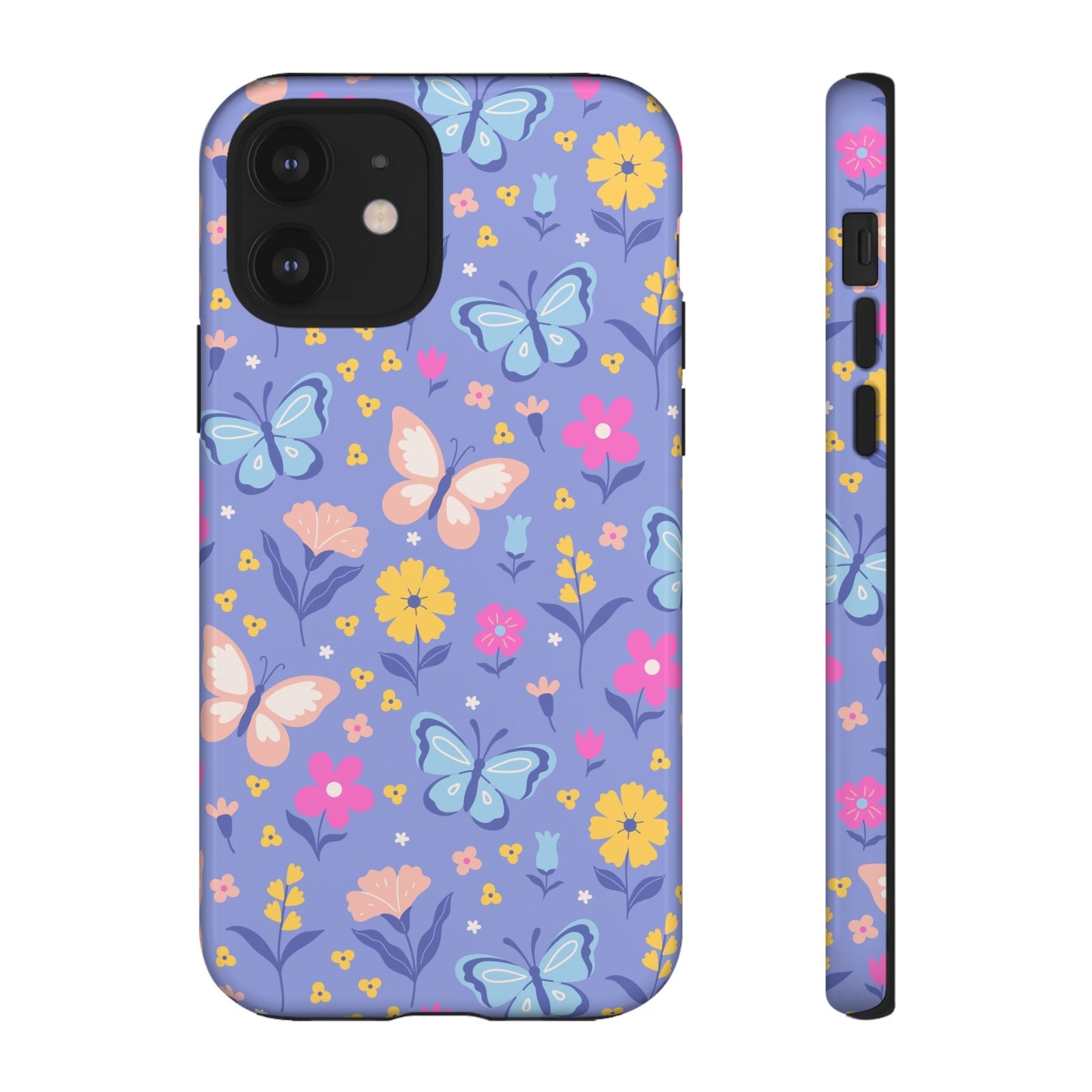 Lavender Butterflies: Tough Cases for iPhone, Samsung Galaxy and Google Pixel