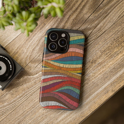 Threaded Harmony: Tapestry-inspired Phone Case for iPhone, Samsung Galaxy and Google Pixel devices