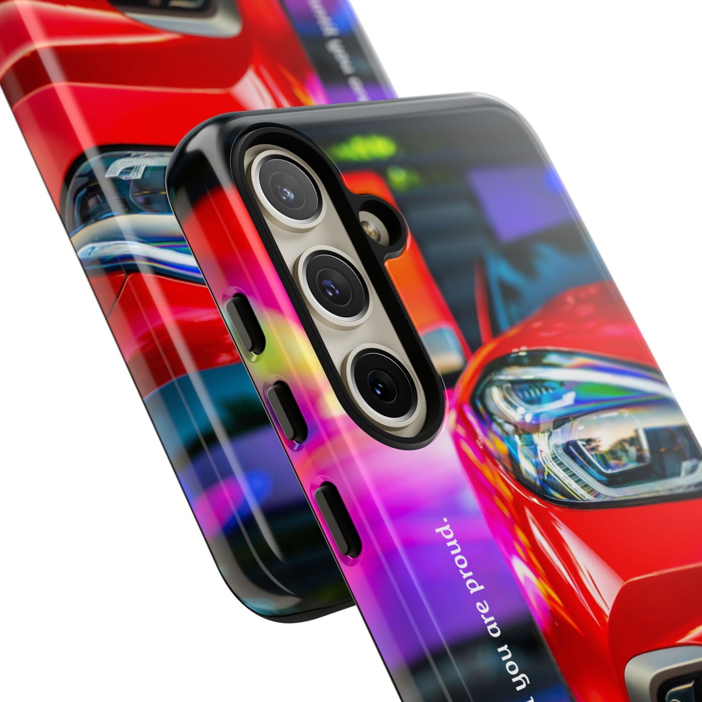 Don't Stop Until You Are Proud: Sports Car illustrated phone case for iPhone, Samsung Galaxy and Google Pixel