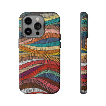 Threaded Harmony: Tapestry-inspired Phone Case for iPhone, Samsung Galaxy and Google Pixel devices