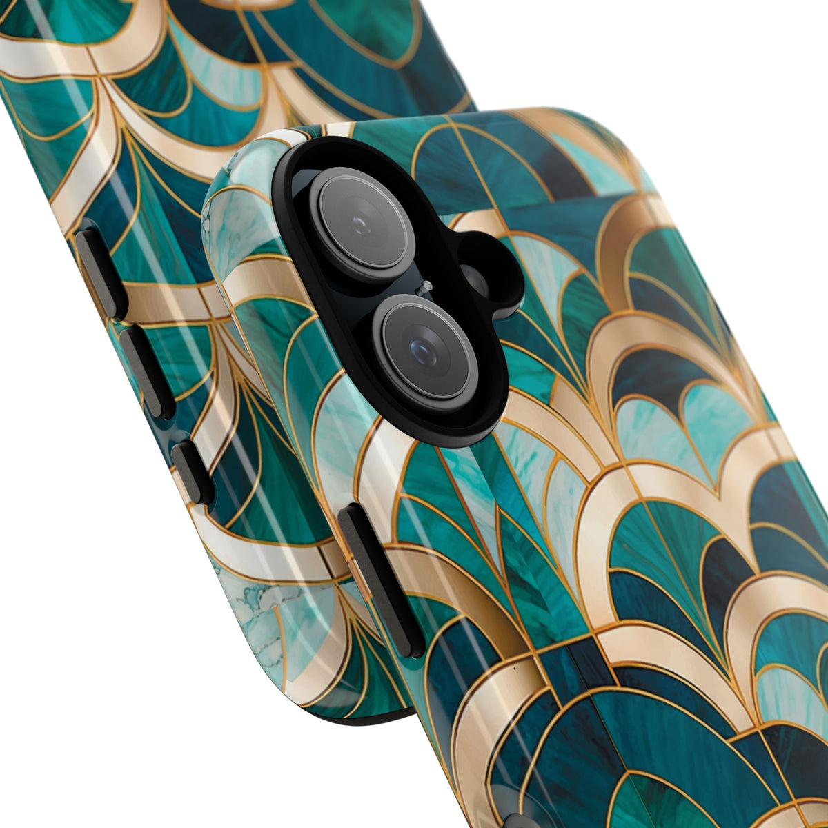 Emerald Deco: Vintage Plush Phone Case for iPhone, Samsung Galaxy and Google Pixel devices