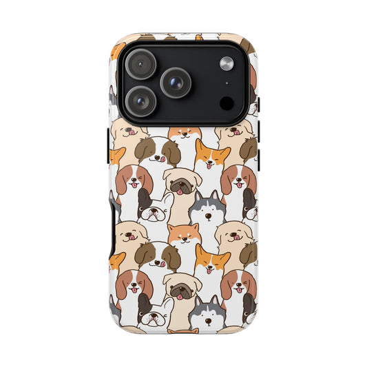 Cute Dogs Charm Phone Case for iPhone, Samsung Galaxy and Google Pixel devices
