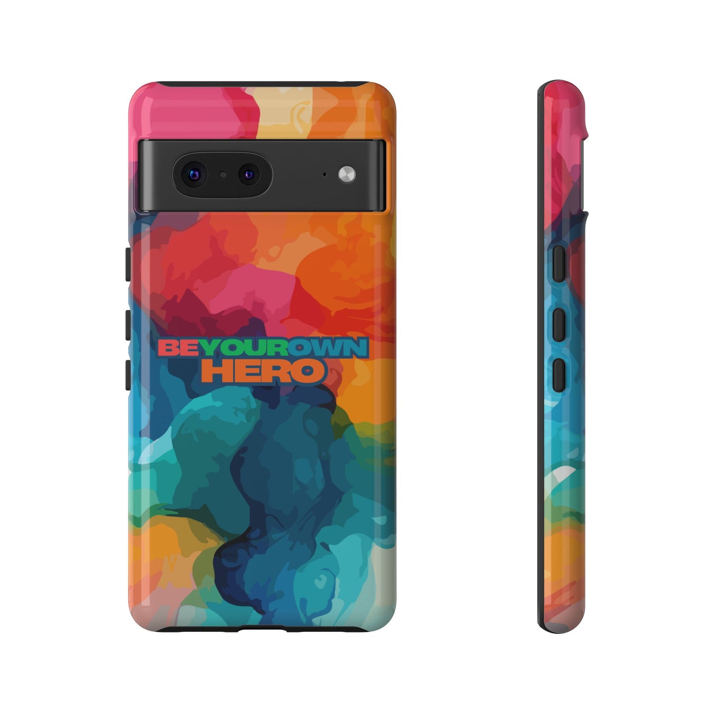 Be Your Own Hero: Inspiring Quote Phone Case for iPhone, Samsung Galaxy and Google Pixel