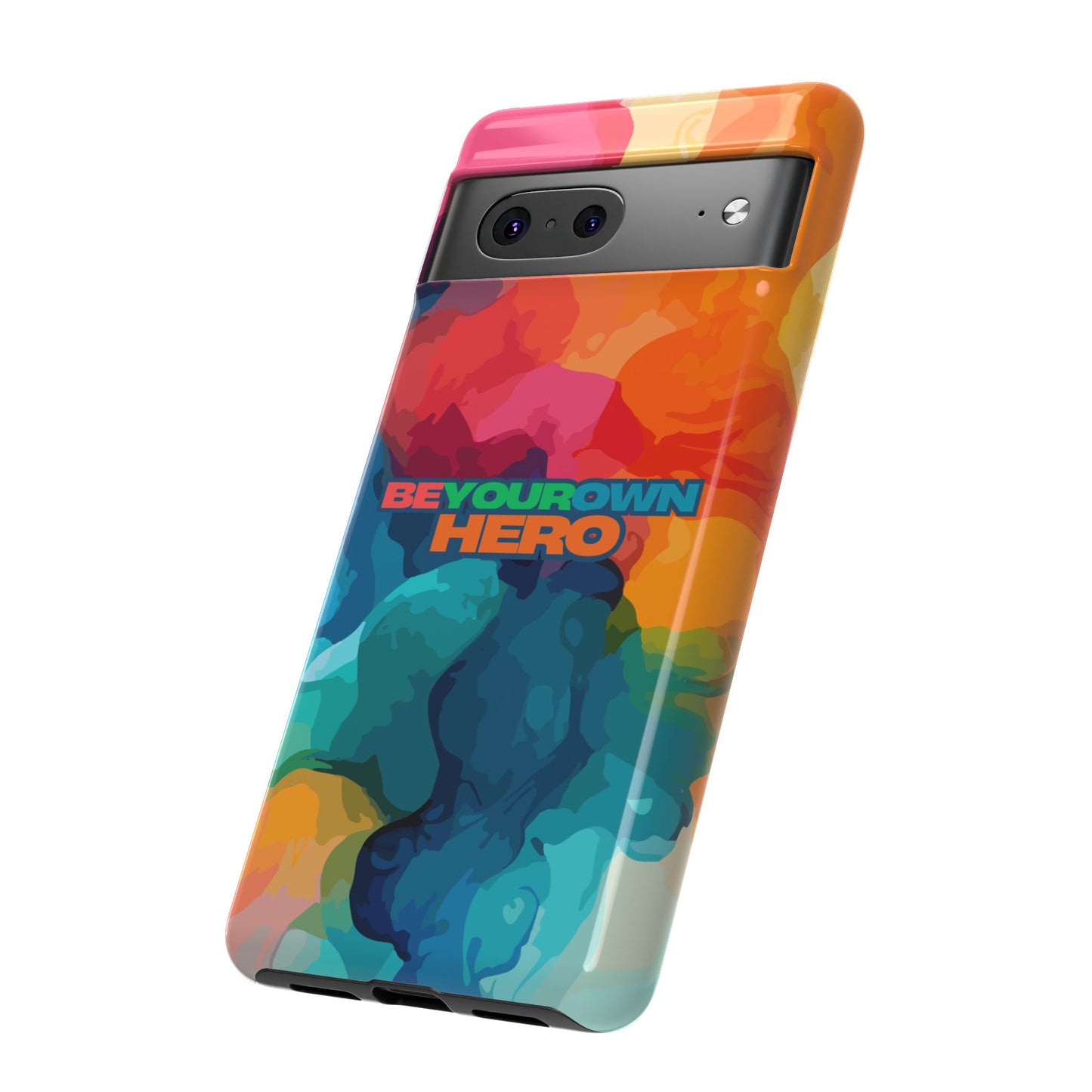 Be Your Own Hero: Inspiring Quote Phone Case for iPhone, Samsung Galaxy and Google Pixel