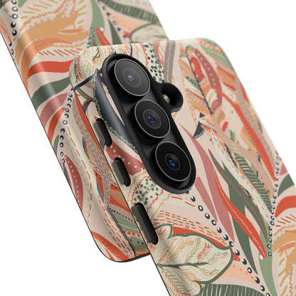 Terracotta Leaves Phone Case: Nature‑Inspired Art for iPhone, Samsung Galaxy and Google Pixel devices