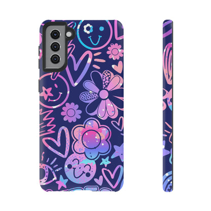 Live Inspired: Purple Tough Case for iPhone, Samsung Galaxy and Google Pixel devices