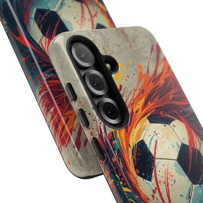 Football Swirl: Phone Case for iPhone, Samsung Galaxy and Google Pixel devices