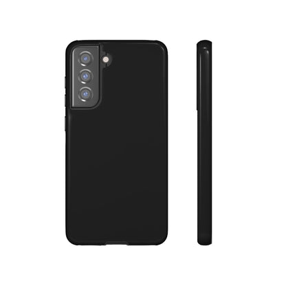 Space Black: Pure black phone case for iPhone, Samsung Galaxy and Google Pixel devices
