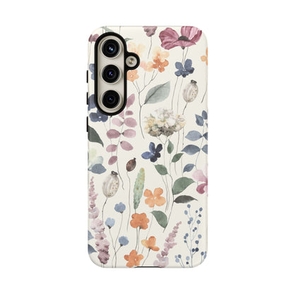 Floral prints phone case for iPhone, Samsung Galaxy and Pixel devices