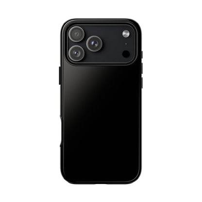 Space Black: Pure black phone case for iPhone, Samsung Galaxy and Google Pixel devices