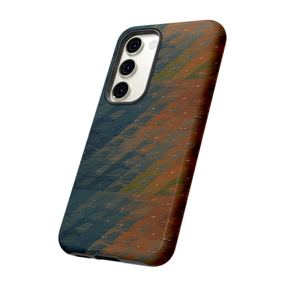 BRUE: Brown + Blue Geometric case for iPhone, Galaxy and Pixel