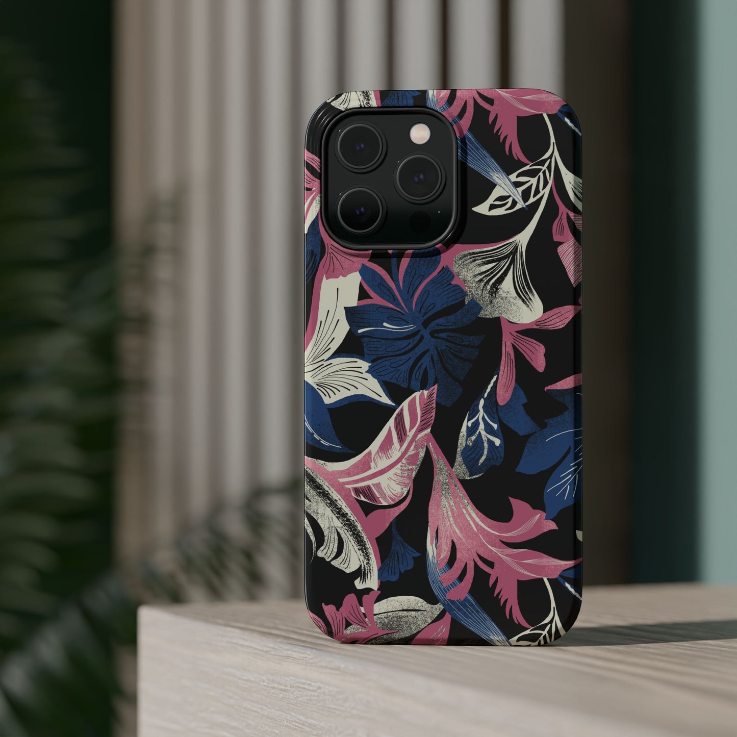Tropique (MagSafe version): Palm & Fall Fusion Phone Case for iPhone