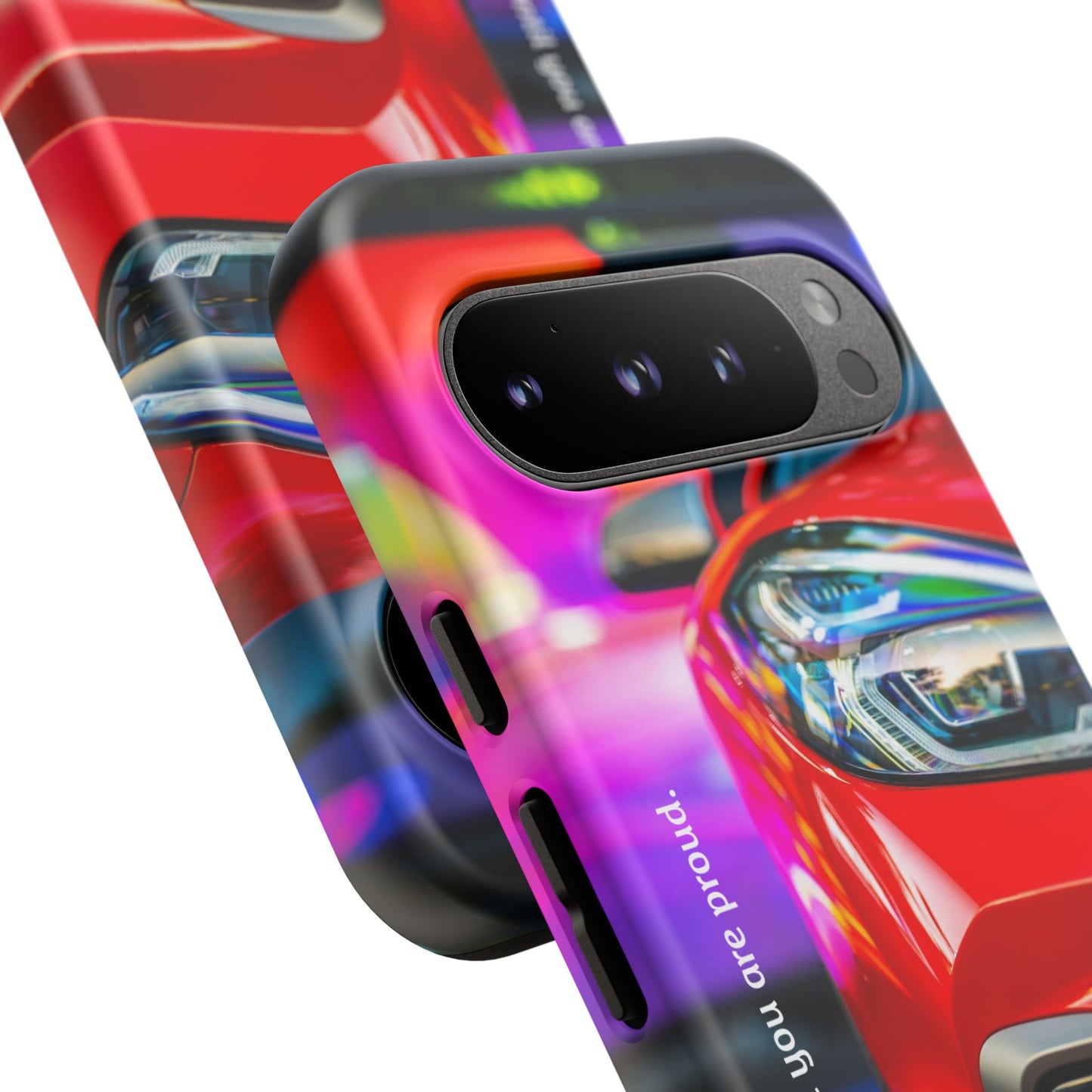 Don't Stop Until You Are Proud: Sports Car illustrated phone case for iPhone, Samsung Galaxy and Google Pixel