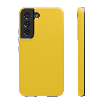 Luscious Yellow: Plain Sunburst-Inspired Color for iPhone, Samsung Galaxy and Google Pixel devices