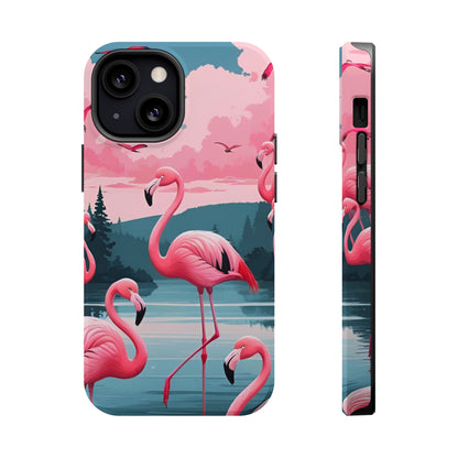 Velvet Skies Flamingo Case MagSafe phone case for Apple iPhone