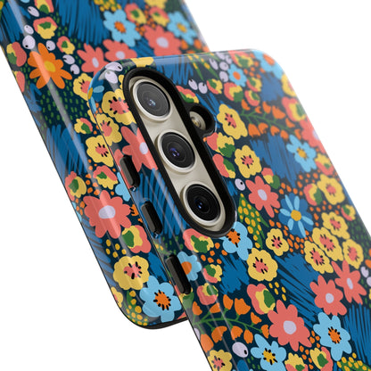 Bloom Burst: Color and Joy Themed Phone Case for iPhone, Samsung Galaxy and Google Pixel devices