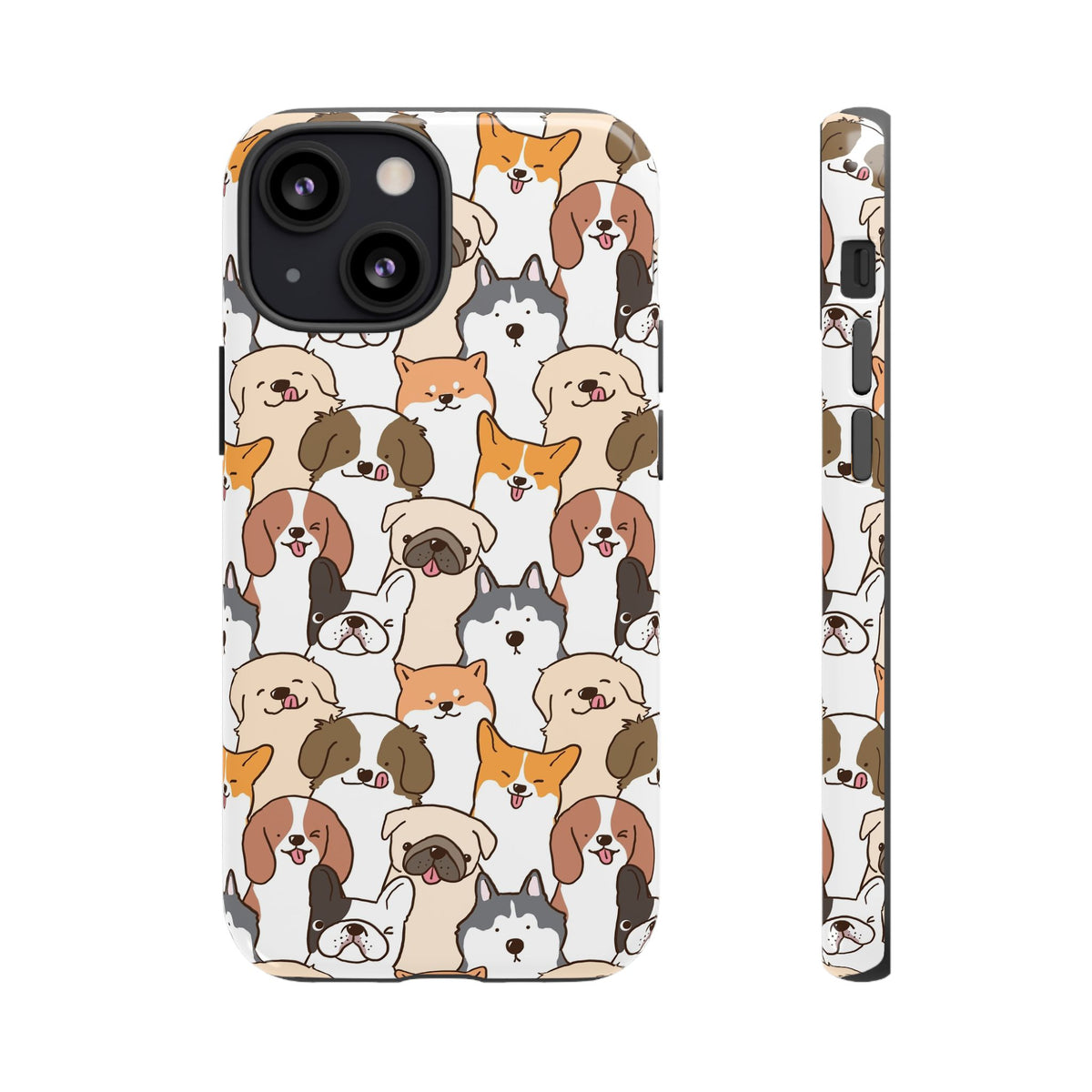 Cute Dogs Charm Phone Case for iPhone, Samsung Galaxy and Google Pixel devices