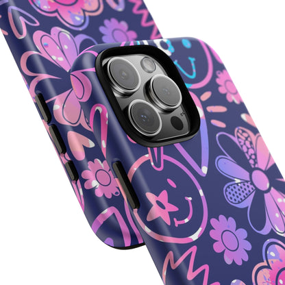 Live Inspired: Purple Tough Case for iPhone, Samsung Galaxy and Google Pixel devices