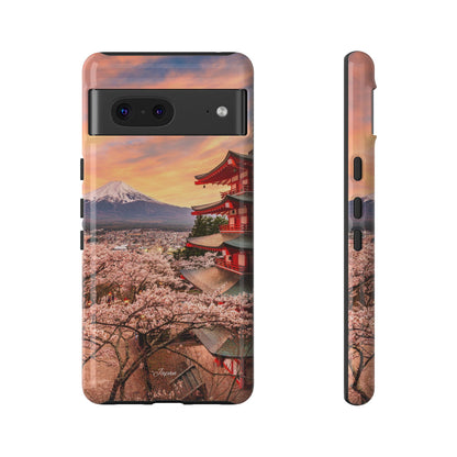 Cherry Blossoms Mt. Fuji phone case for iPhone, Galaxy and Pixel devices