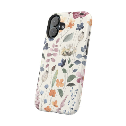 Floral prints phone case for iPhone (MagSafe version)