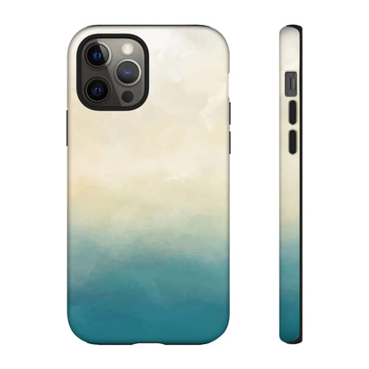 海と砂のグラデーションケース：iPhone、Galaxy、Google Pixelデバイス用ビーチ風スマホケース