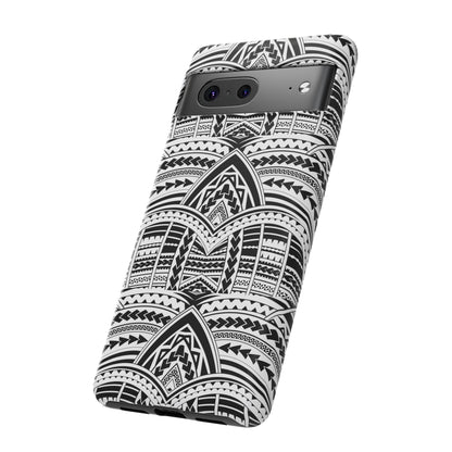 Tatoeage: telefoonhoesje met tribalpatroon voor iPhone, Samsung Galaxy en Google Pixel