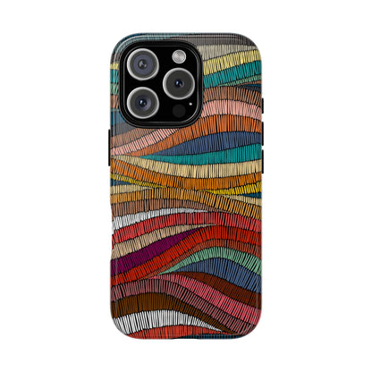 Threaded Harmony: Tapestry-inspired Phone Case for iPhone, Samsung Galaxy and Google Pixel devices