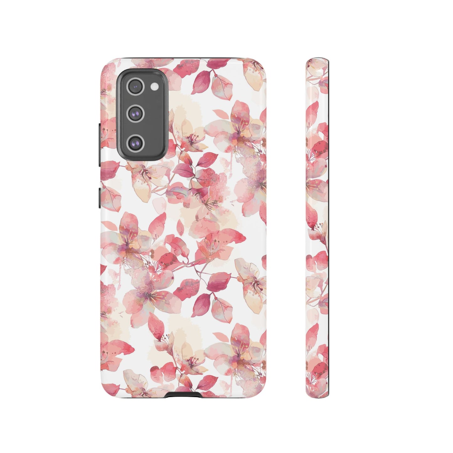 Watercolor Flowers: Tough Case for iPhone, Samsung Galaxy and Google Pixel devices