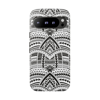 Tatoeage: telefoonhoesje met tribalpatroon voor iPhone, Samsung Galaxy en Google Pixel