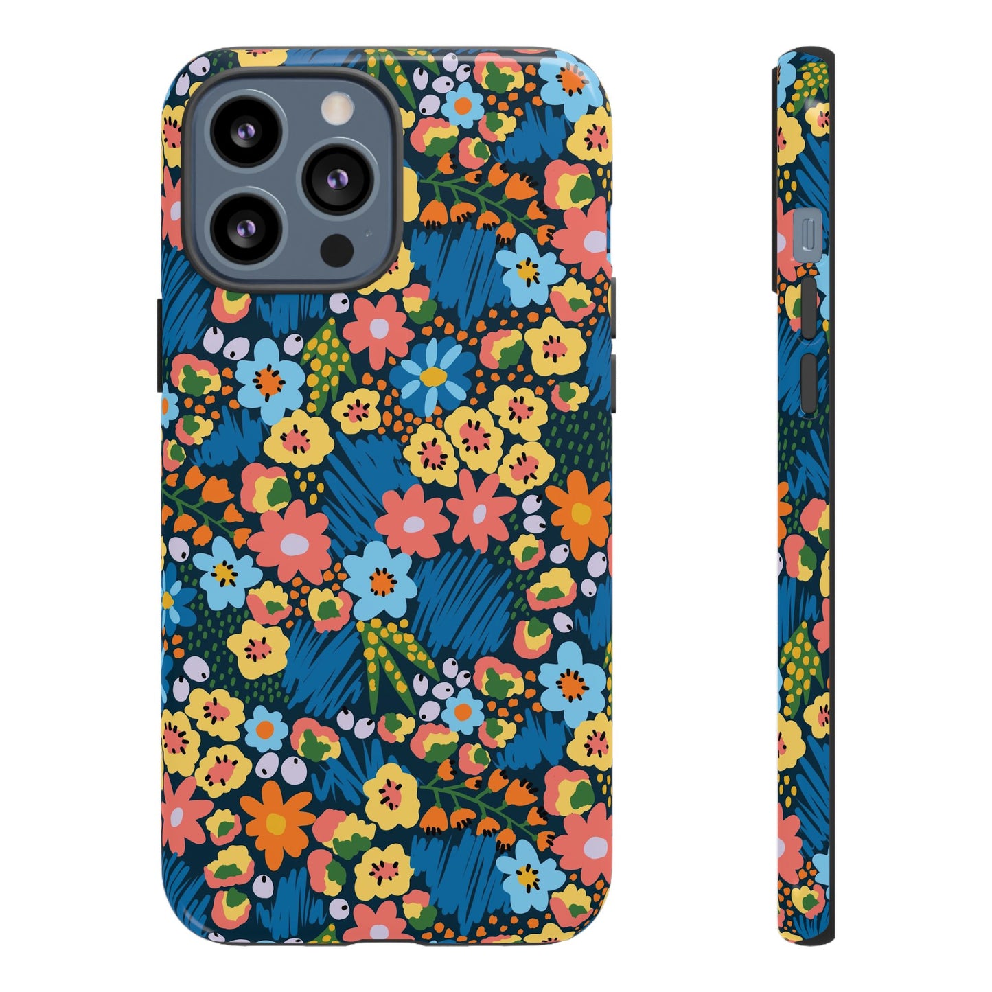 Bloom Burst: Color and Joy Themed Phone Case for iPhone, Samsung Galaxy and Google Pixel devices