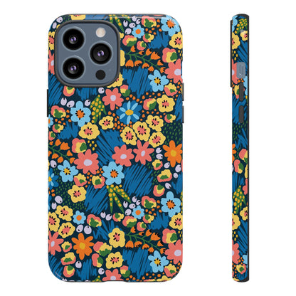 Bloom Burst: Color and Joy Themed Phone Case for iPhone, Samsung Galaxy and Google Pixel devices