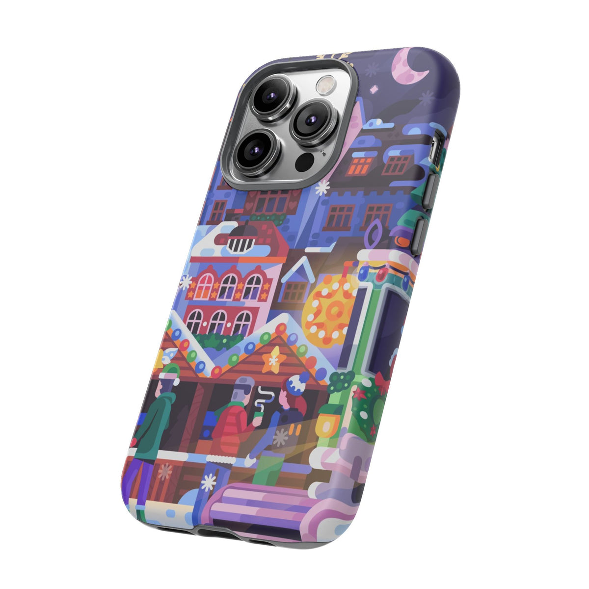 Christmas Fair in Old Town: Holiday-Themed case for iPhone, Samsung Galaxy and Google Pixel