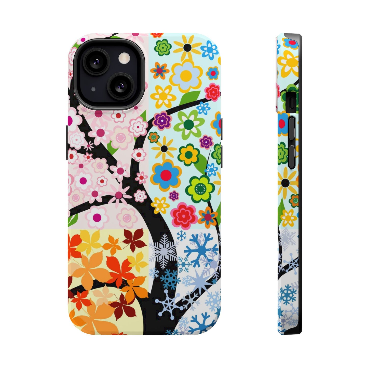 Four Seasons (MagSafe version): Fall, Winter, Spring and Summer inspired phone case for iPhone